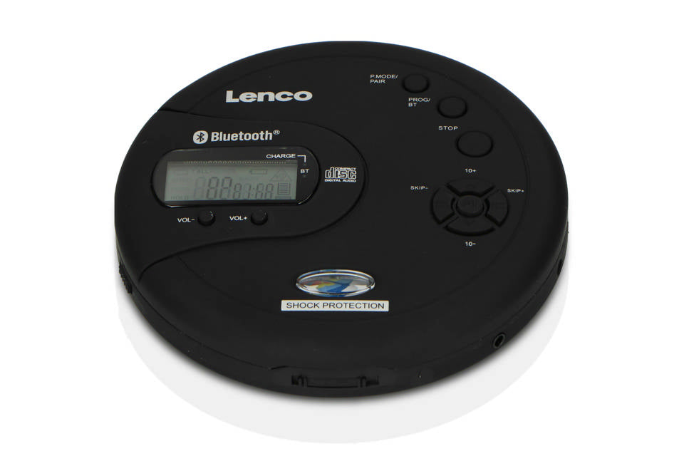 Lenco CD-300BK Portable CD Player w. Bluetooth