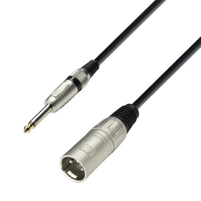 6,3mm Klinke zu XLR männlich (1m)