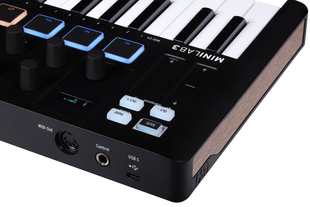 Arturia MiniLab 3 MIDI-Keyboard (Schwarz)