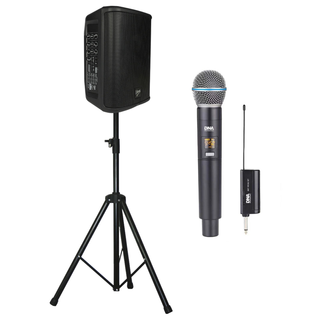 V-Tone Batterihøjttaler/mikrofon bundle