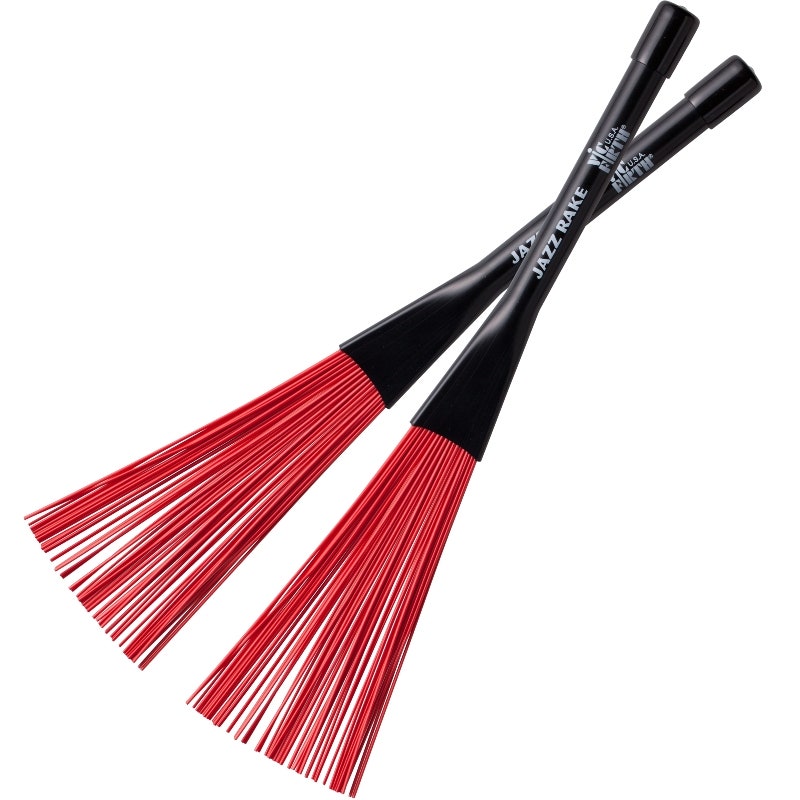 Vic Firth BJR Jazz Rake Roter Kunststoff