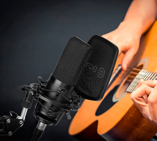 Boya M800 Studiomikrofon mit Halterung und Popfilter