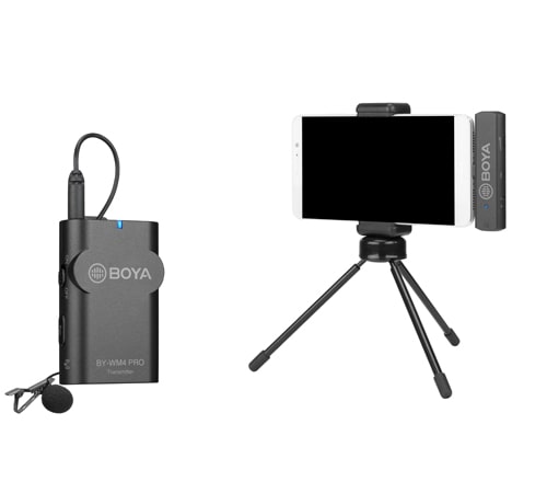 Boya kabelloses Set mit USB-c-Empfänger und Lavalier-Sender WM4