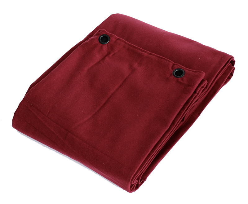 Molton backdrop with grommets - Bordeaux