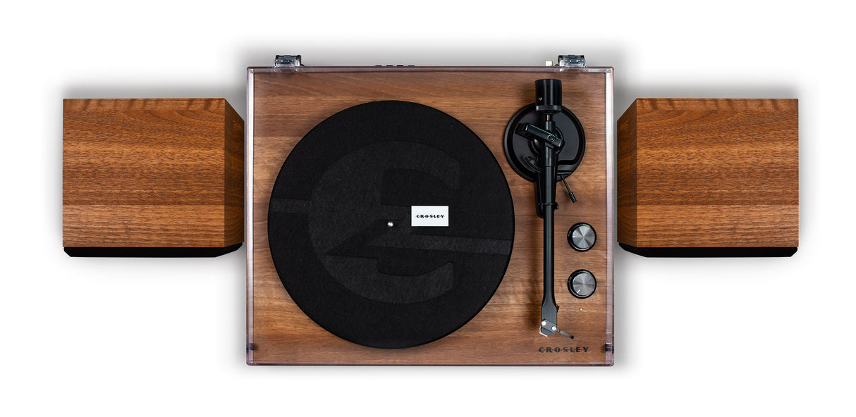 Crosley C62 Turntable with Speakers (Walnut)