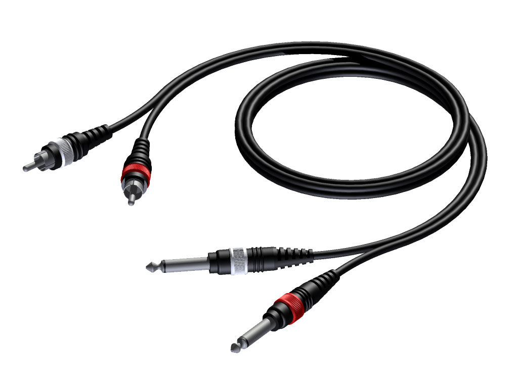 ProCab-Signalkabel 2 x Klinke > 2 x RCA – 3 m