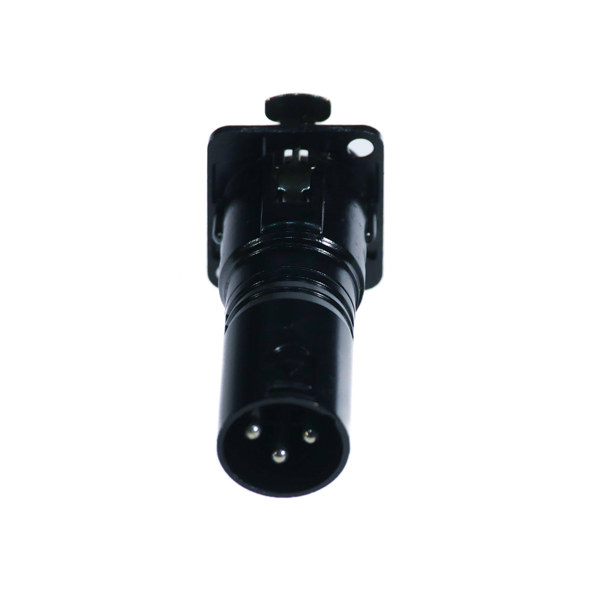 Perfex XLR-Stecker auf XLR-Buchse Chassis-Steckverbinder, 4er-Pack (Schwarz)