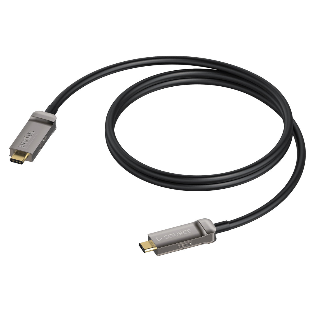 ProCab USB C aktives optisches Kabel 4K@60 Hz Displayport 20 m