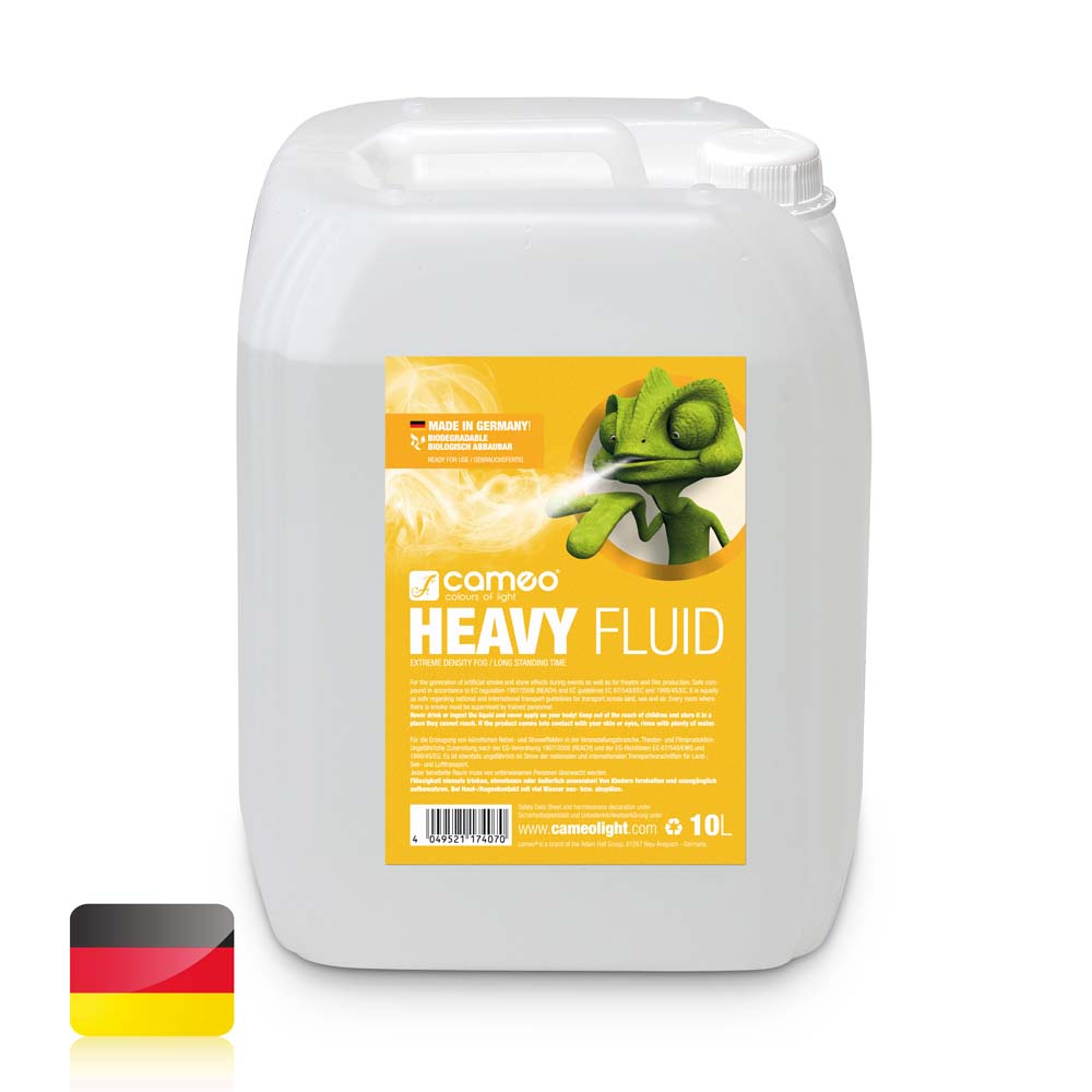 Cameo HEAVY FLUID 10 L – Nebelflüssigkeit mit sehr hoher Dichte und sehr langer Standzeit 10 L