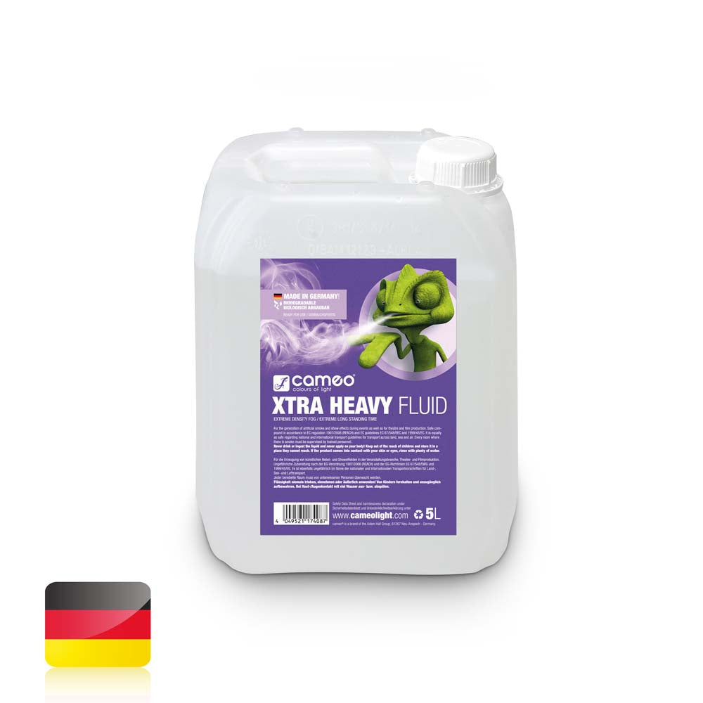 Cameo XTRA HEAVY FLUID 5L - Nebelflüssigkeit mit sehr hoher Dichte und extrem langer Standzeit 5 L
