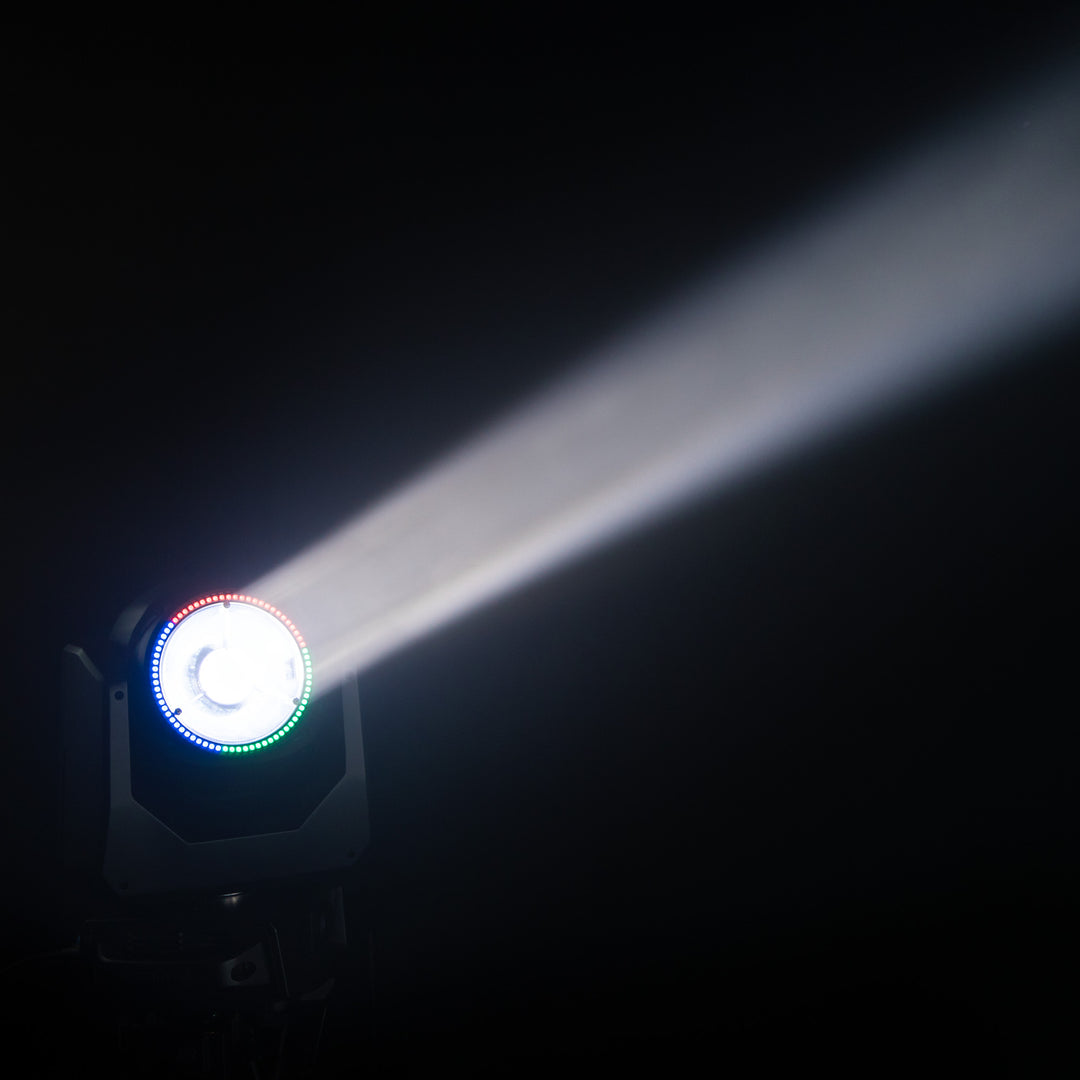 Cameo MOVO BEAM 200 - Beam moving head mit endloser Rotation und LED-Ring