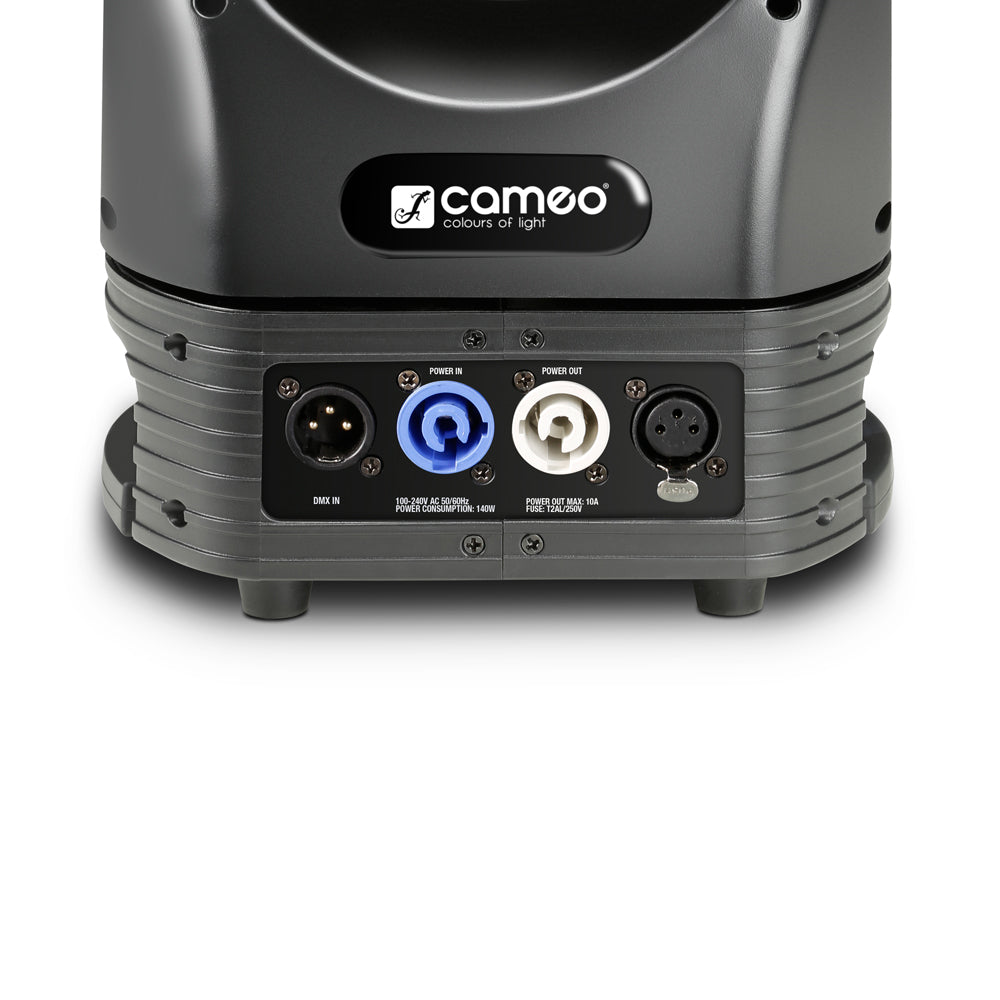 Cameo MOVO BEAM Z100 - Beam-moving head mit unbegrenzter Rotation, LED-Ring und Zoom