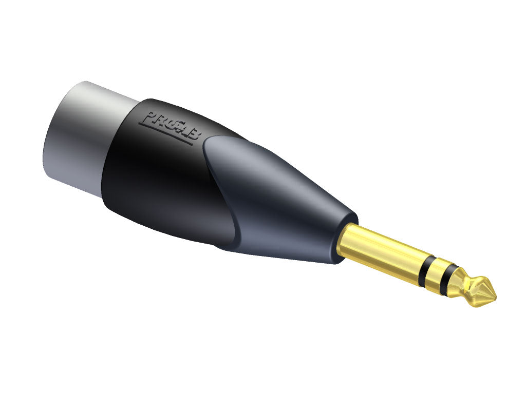 ProCab Adapter XLR Stecker > Klinke Stereo Stecker