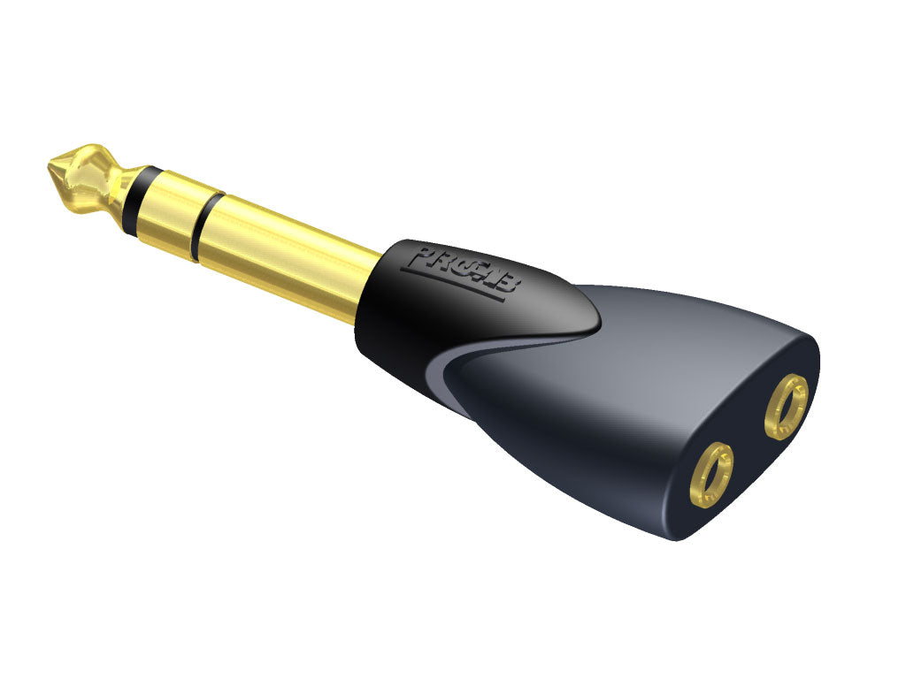 ProCab Adapter Klinke Stereo Stecker>2 x Mini-Klinke Stereo Buchse