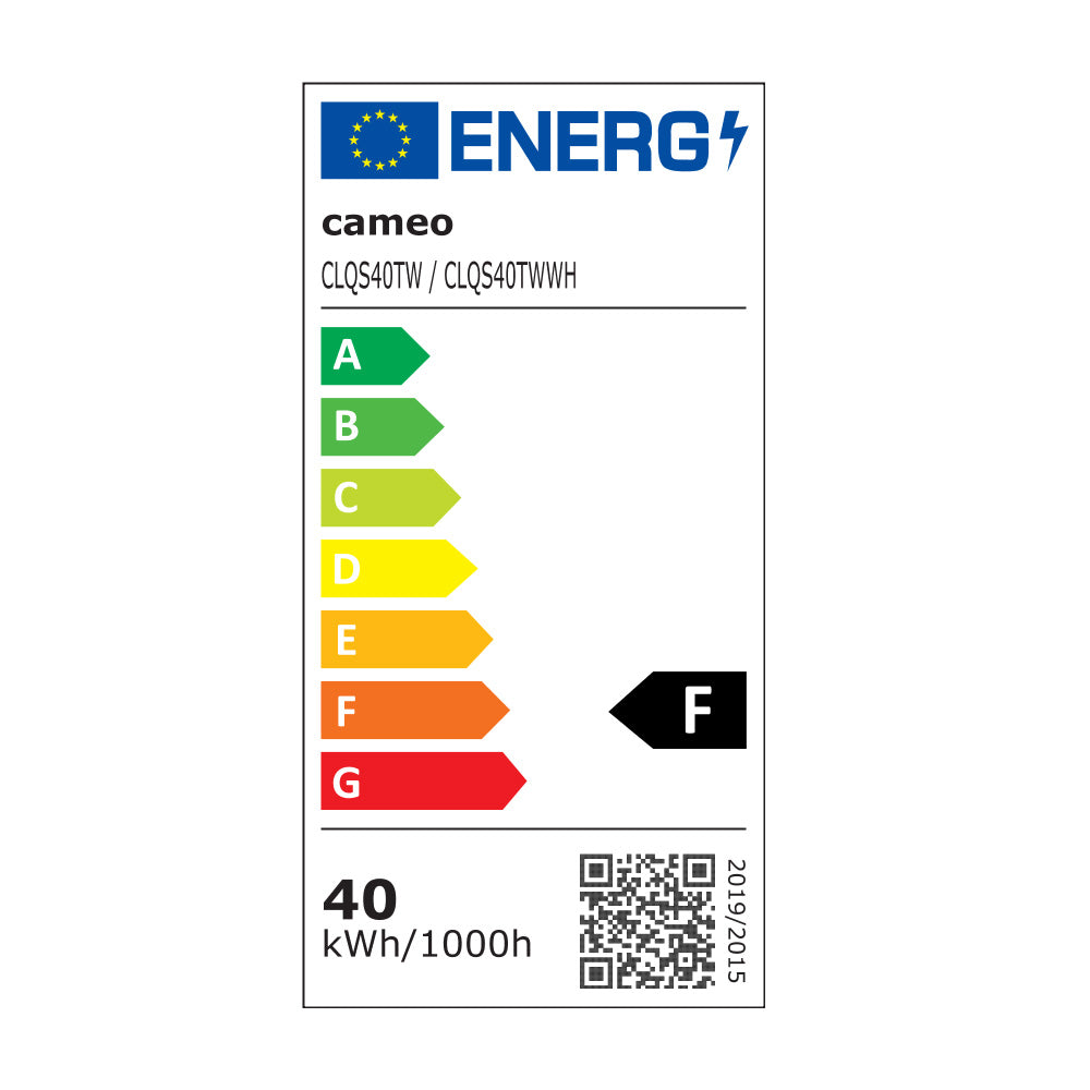Cameo Q-SPOT 40 TW - Kompakter spot mit 40 W einstellbarer weißer LED, in Schwarz