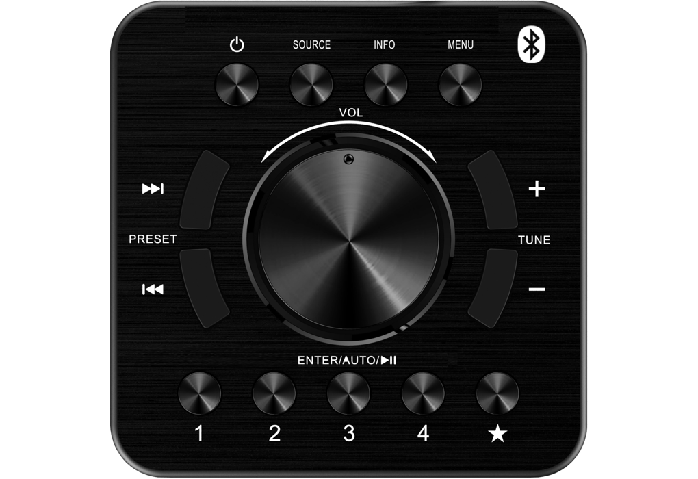 Kenwood CR-M10DAB-B FM,DAB+, Bluetooth Radio (Schwarz)