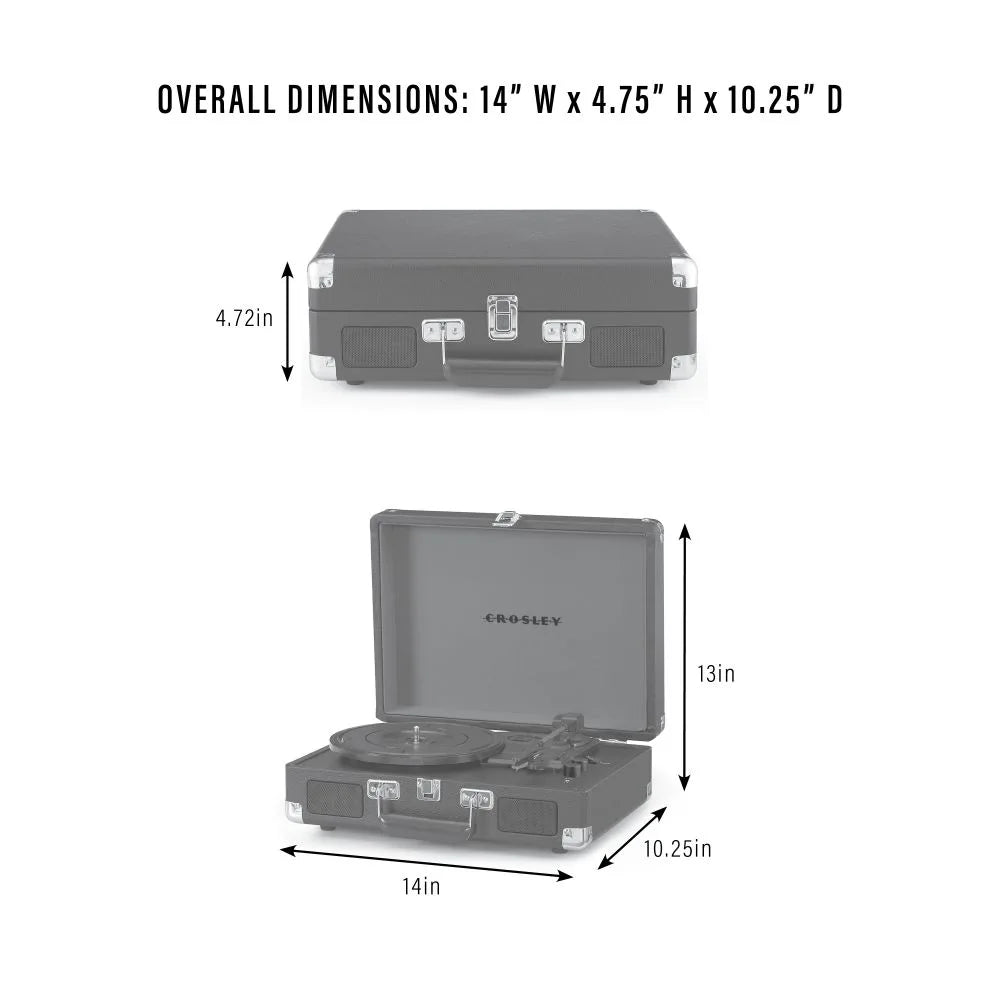 Crosley Cruiser Plus Plattenspieler Tovejs Bluetooth (Groovy Floral)