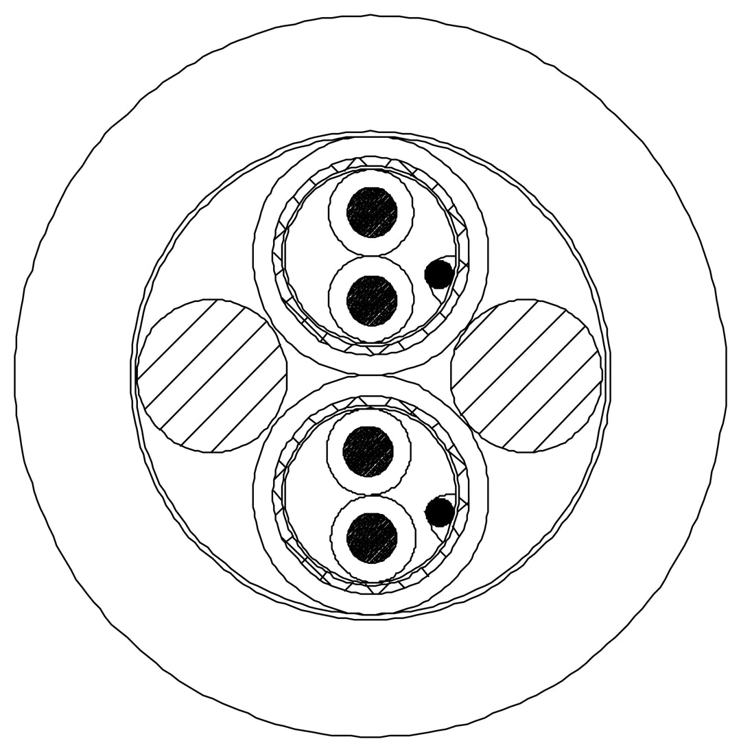 ProCab 2-Paar-Mikrofonkabel EN50399, symmetrisch, 100 Meter