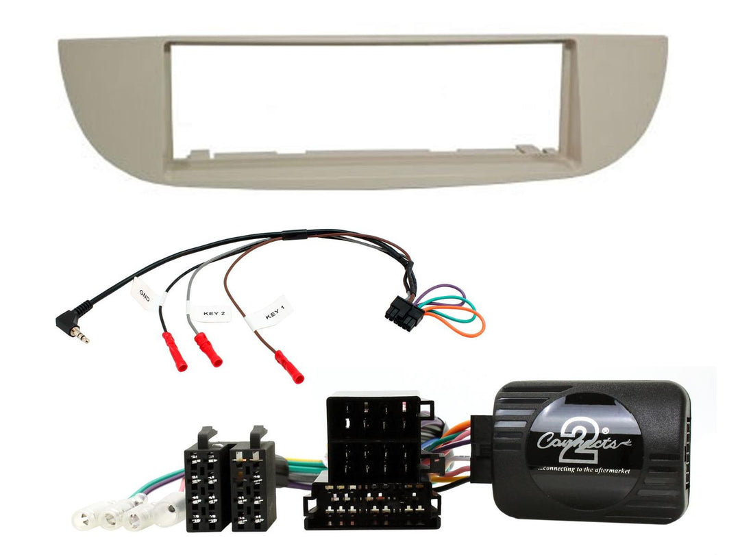 Apple Carplay, Android Auto in Fiat 500 Beige Interieur (2007-2015)