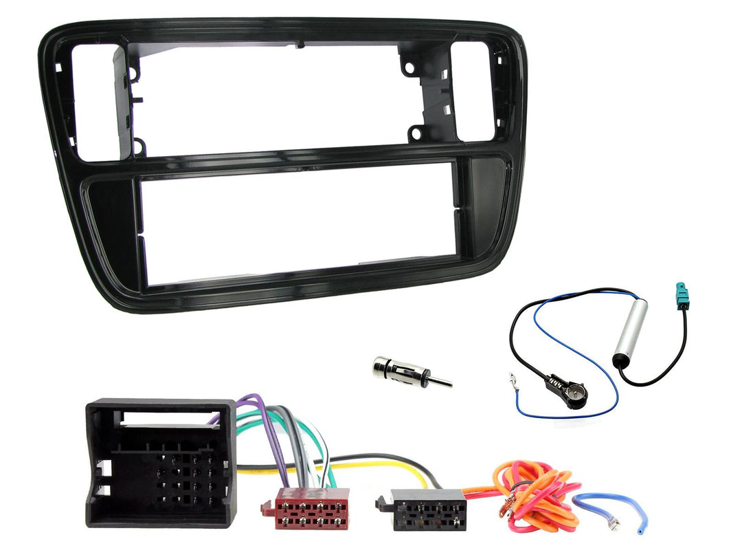 1-DIN KIT für Mii, Citigo und Up (Matt Schwarz)