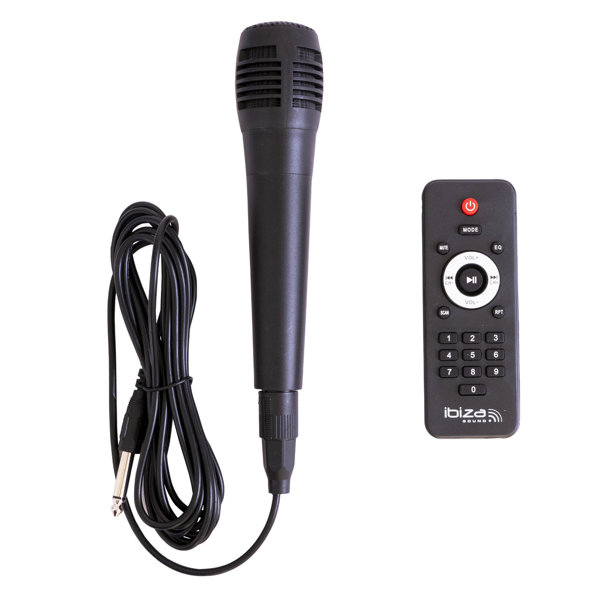 IBIZA Festhøjttaler m. Lys og Bluetooth