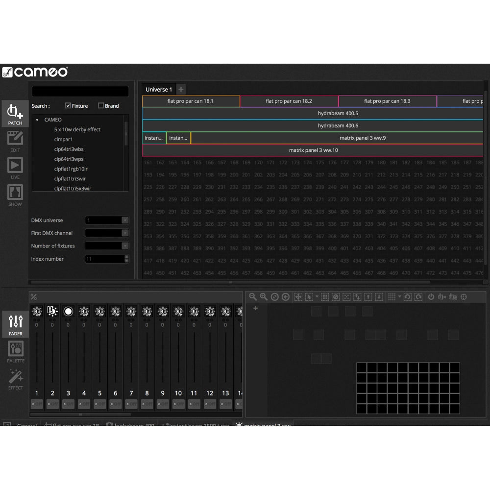 Cameo DVC CUE USB-DMX Interface und Software