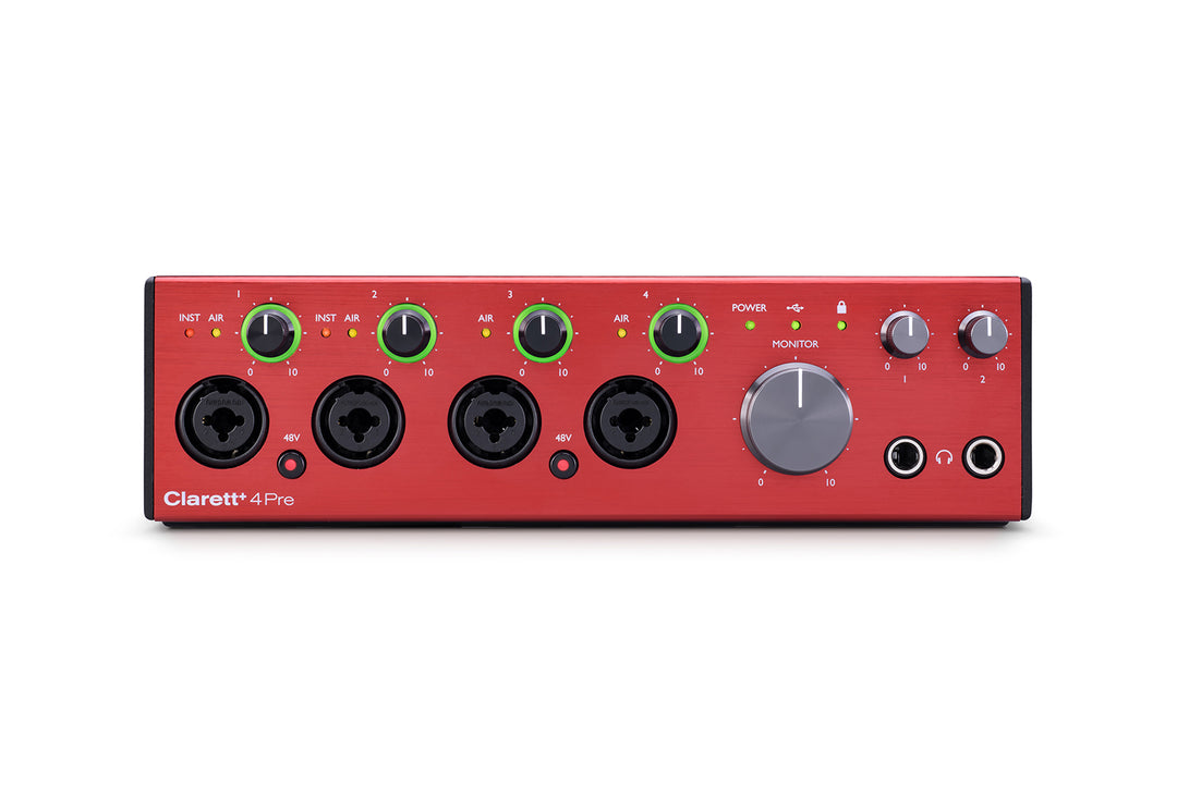 Focusrite Clarett+ 4Pre USB Audiointerfaces