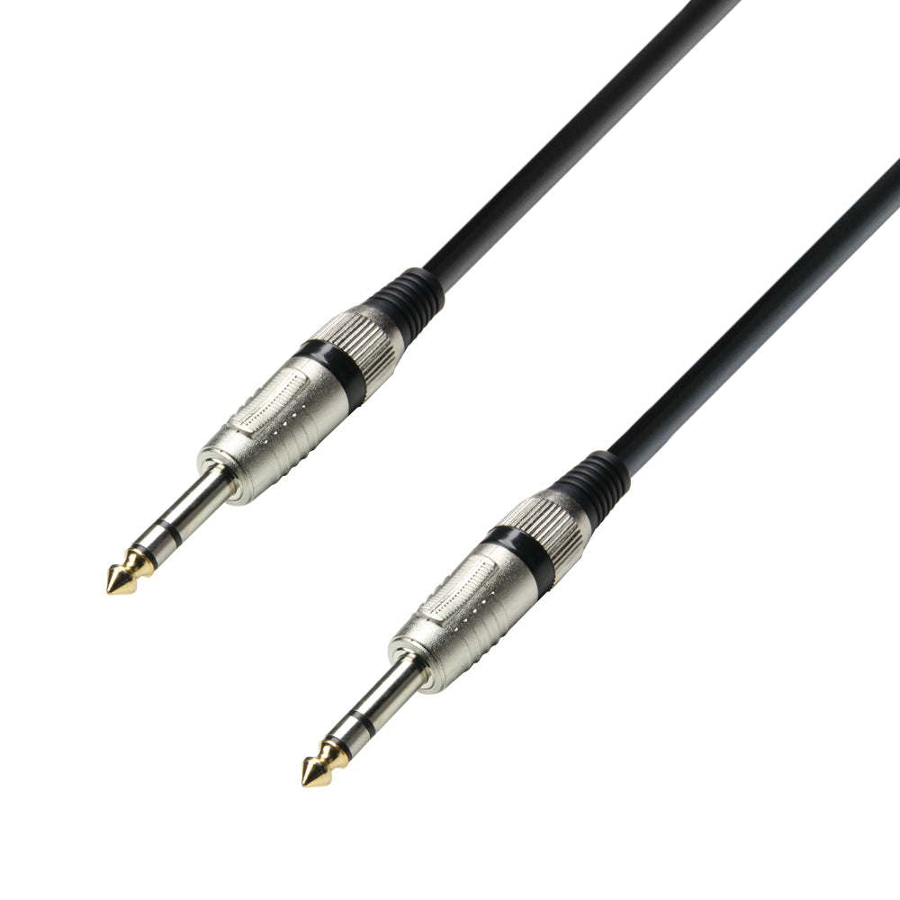 Adam Hall Signal Cable 6.3 mm Jack stereo To 6.3 mm Jack stereo