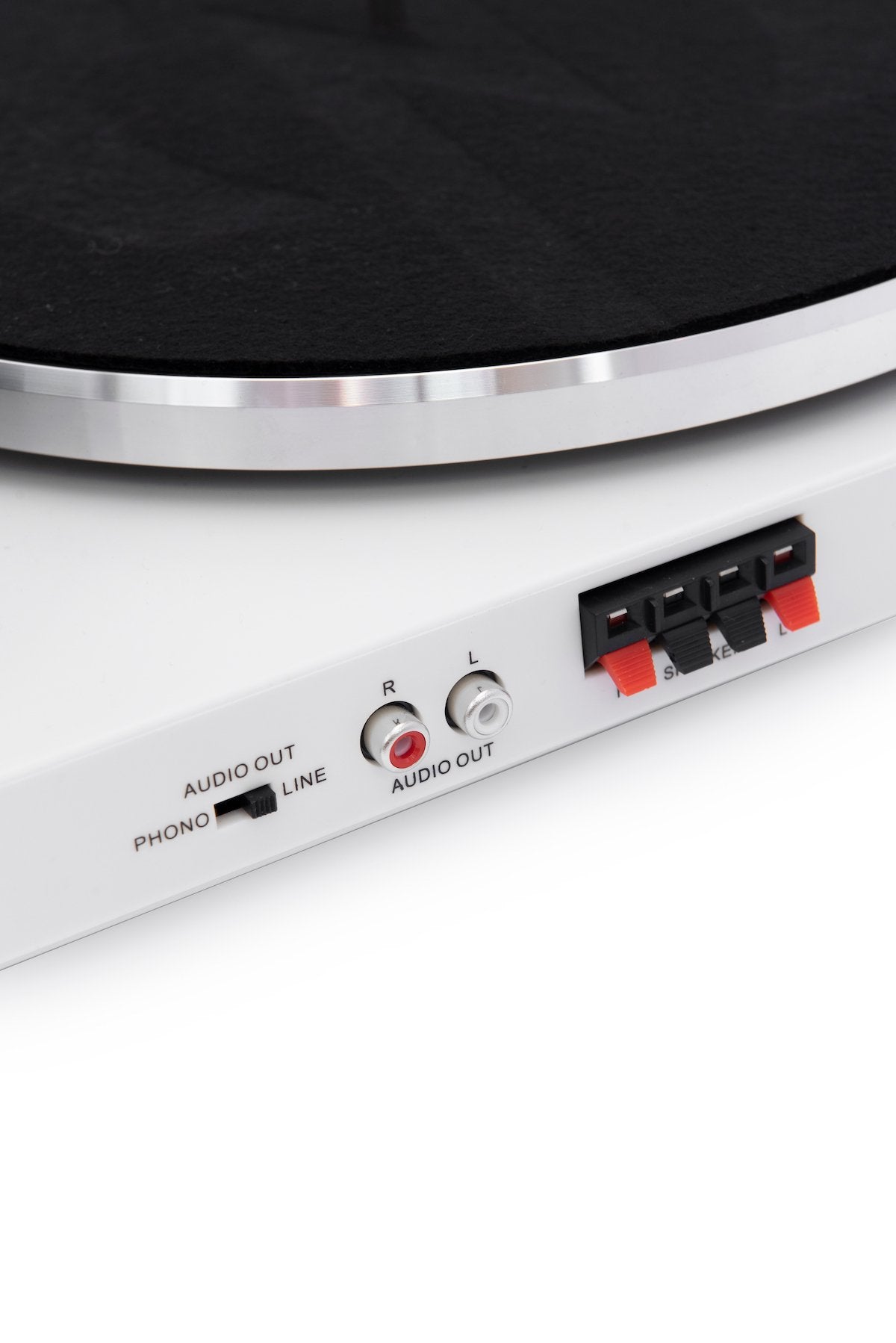 Crosley T150 Turntable with Speakers (White)