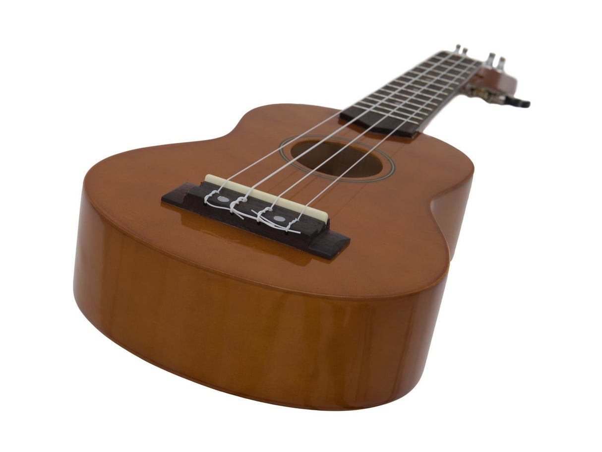 DiMavery UK-200 Ukulele, Soprano, Brown