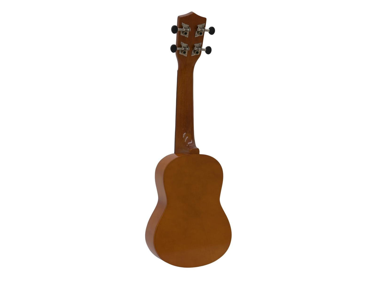 DiMavery UK-200 Ukulele, Soprano, Brown