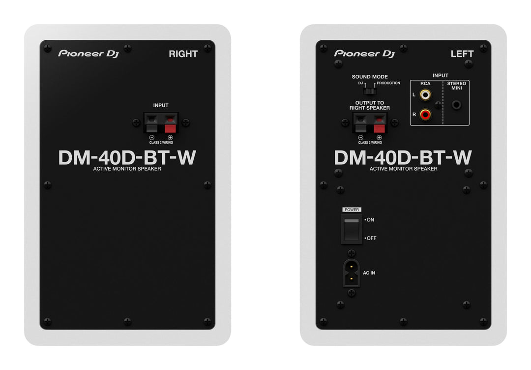 Pioneer DJ DM-40D-BT-W Studiomonitore m. Bluetooth (Weiß)