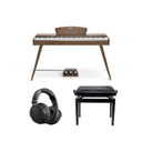 Donner DDP-80 E-Piano Nussbaum Komplette Pakke