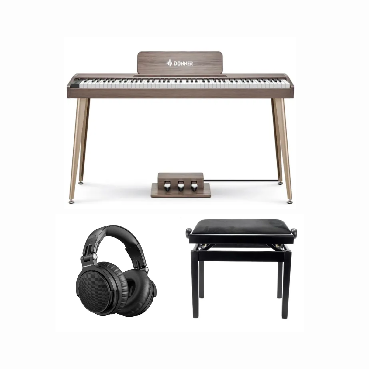 Donner DDP-60 E-Piano Grau Starterpaket