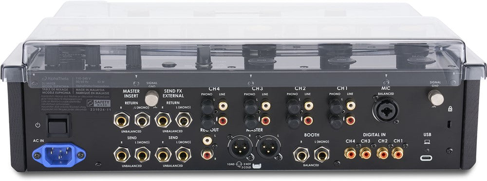 Decksaver Schutz cover für AlphaTheta Euphonia (Soft-Fit)
