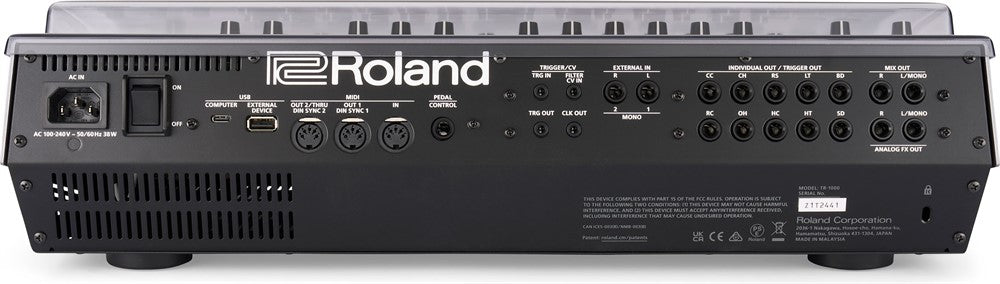 Decksaver Schutz cover für Roland TR-1000