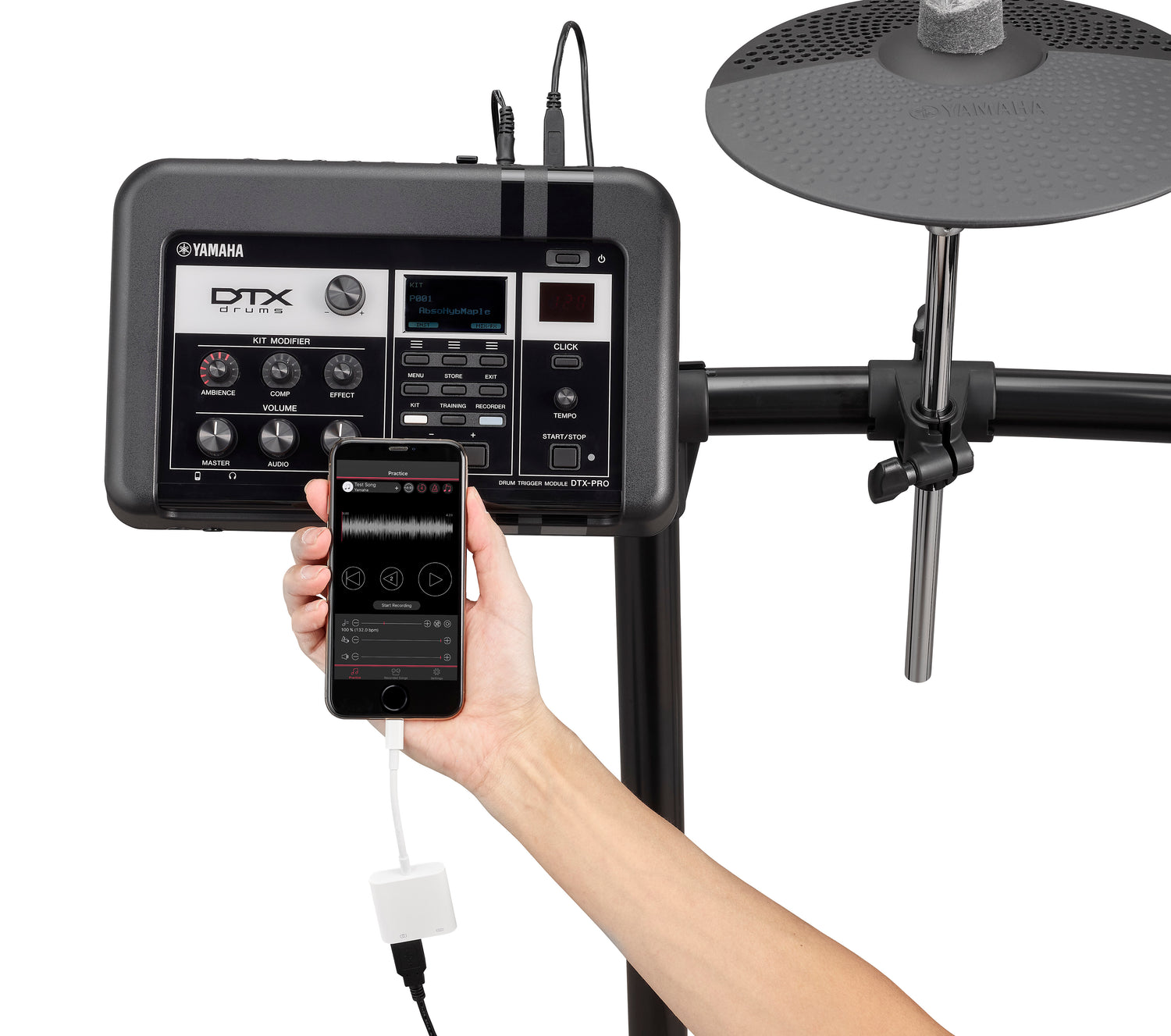 Yamaha DTX8K-M Electric drum kit - black front