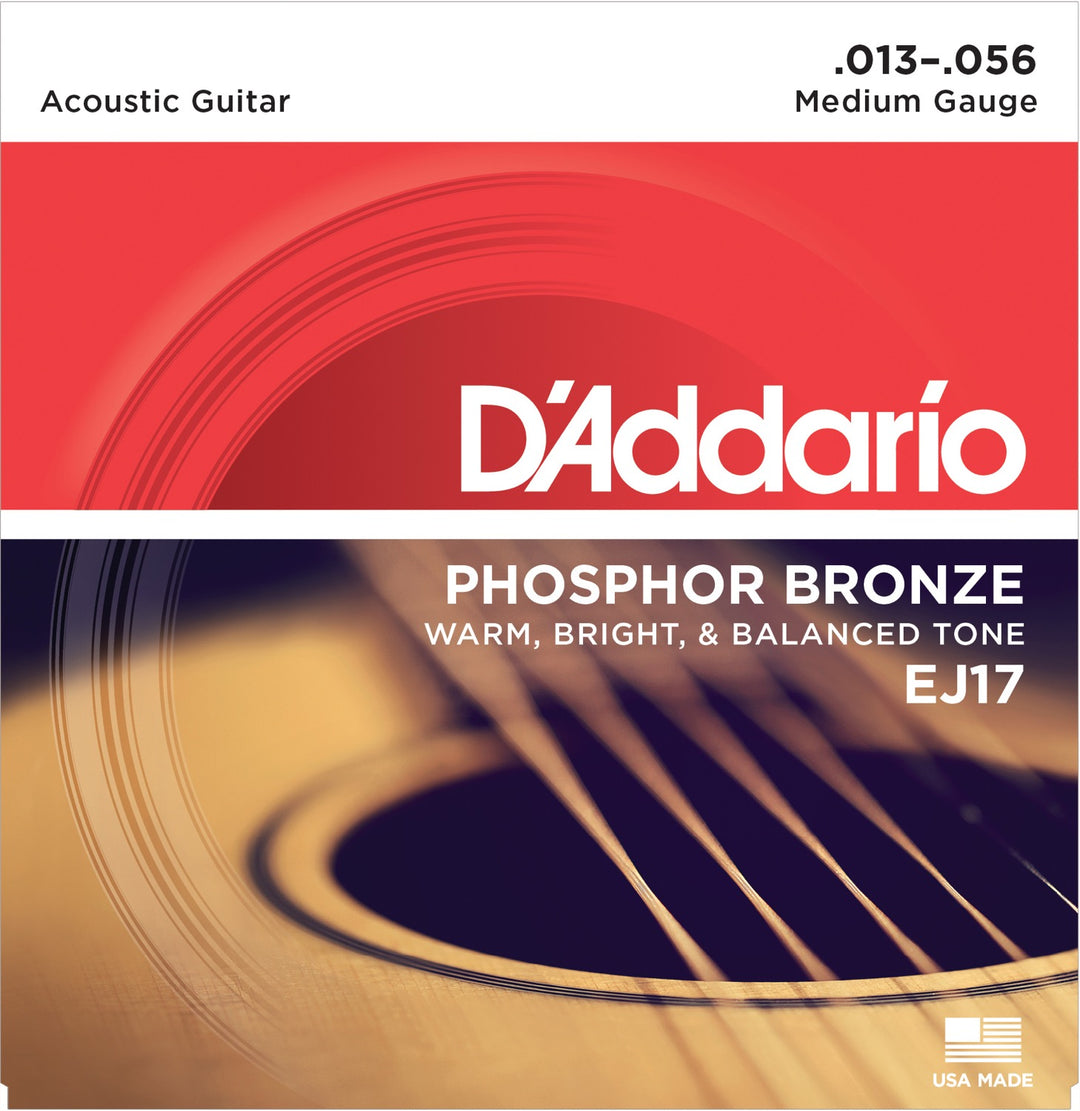Daddario EJ17 Phosphor Bronze Gitarrengurte (Medium, 13-56)