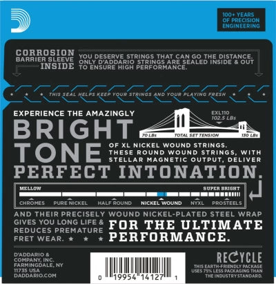 Daddario EXL110 Guitar Strings (Regular Light 10-46)