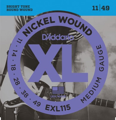 Daddario EXL115 Gitarrengurte (Medium, 11-49)