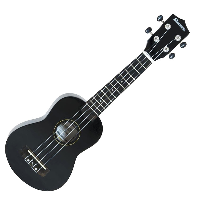 DiMavery UK-200 Ukulele, Soprano, Black.