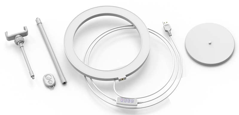 Digipower Meine Geschichte 10" Desktop-Ringleuchte mit Fernbedienung