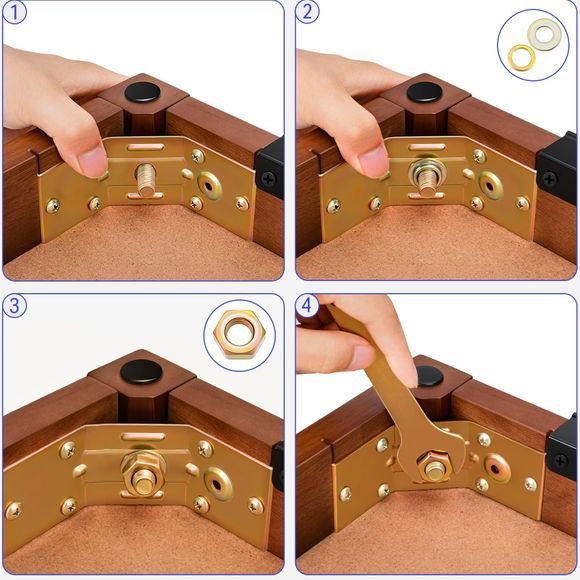 Donner Bench Klavierbank braun