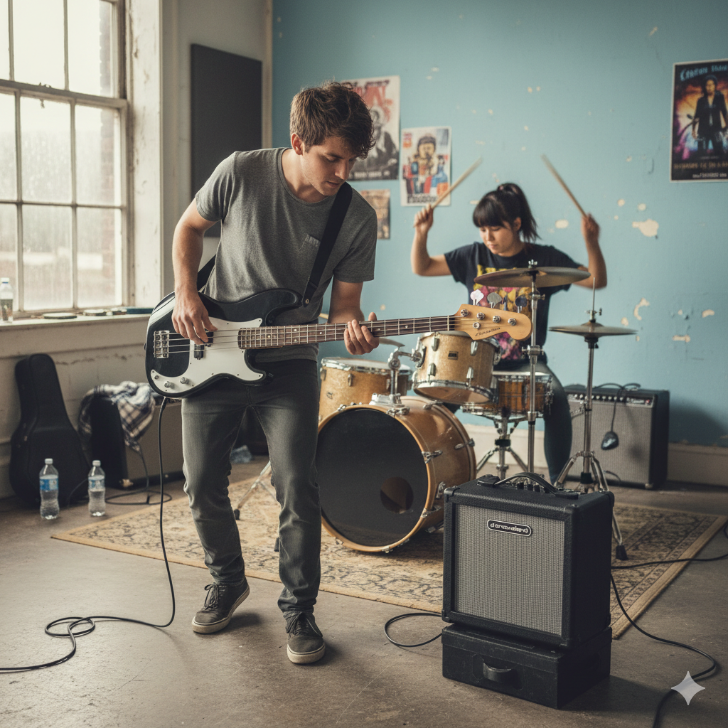 Grooveland PB E-Bass (Schwarz)