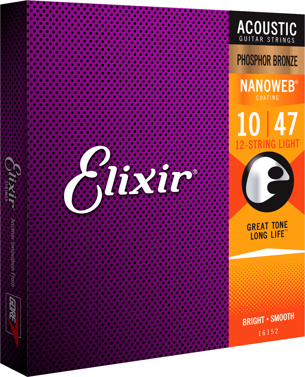 Elixir Nanoweb Phosphor Bronze Gitarrensaiten (HD Light, 13-53)