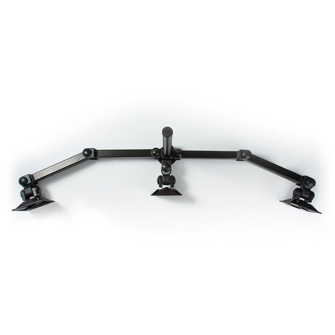 Ergonomische Bildschirmhalterung für 3 Bildschirme (14-24")