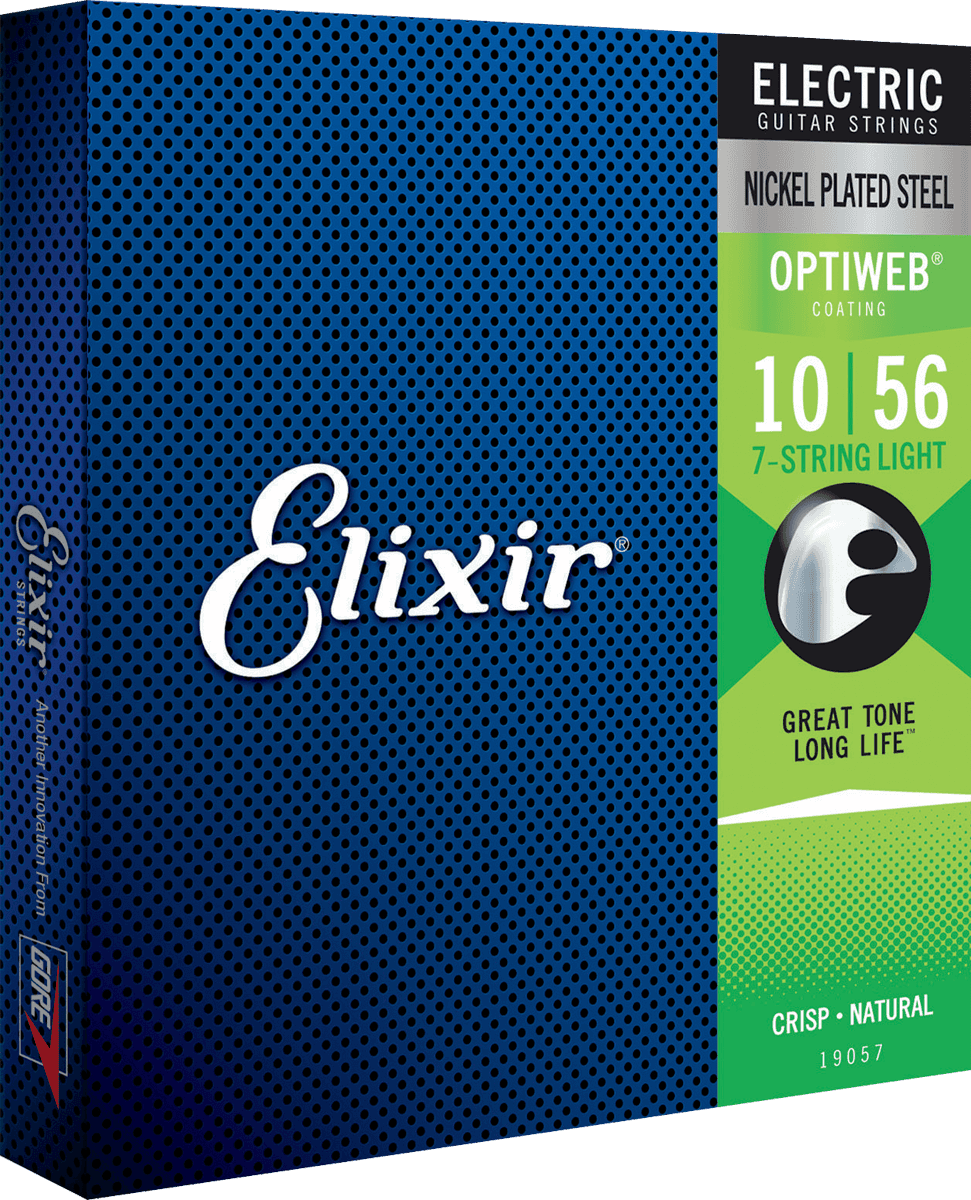Elixir Optiweb Gitarrengurte (7-String, 10-56 Light)