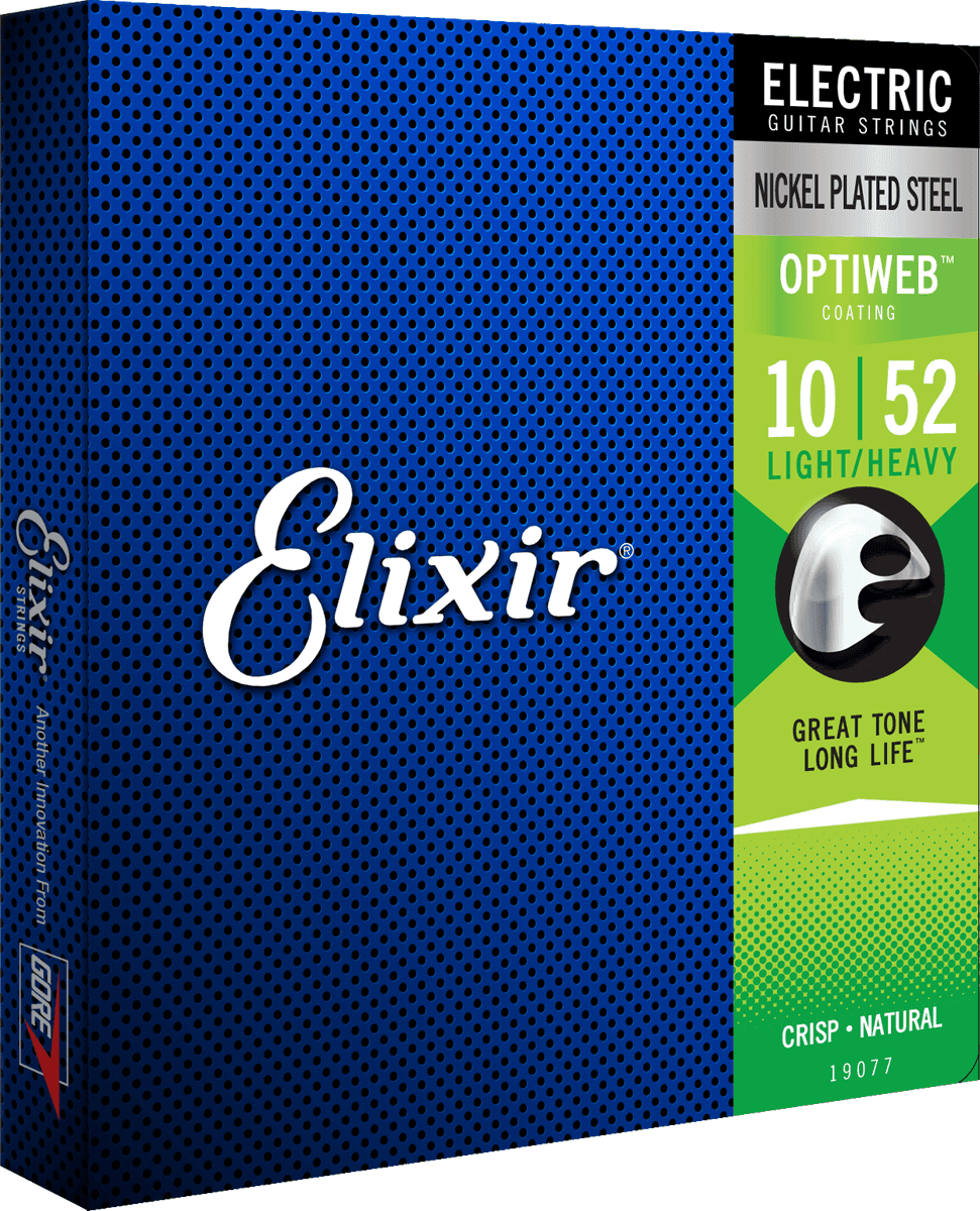 Elixir Optiweb Gitarrengurte (Light/Heavy, 10-52)
