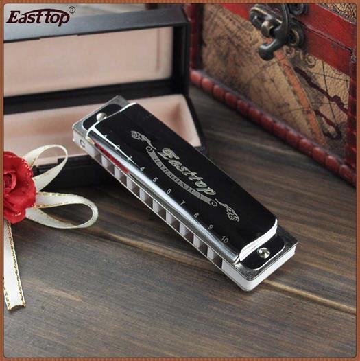 Easttop T008 Blues Harp harmonikas (F, Silber)
