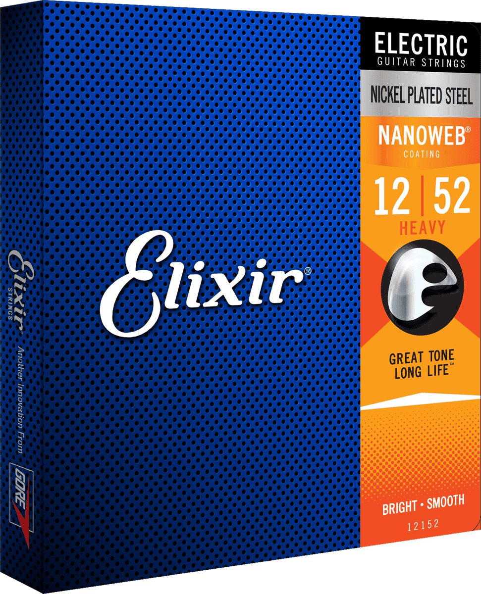 Elixir Nanoweb Guitar Strings (Heavy 12-52)